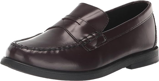 Florsheim Croquet Penny Loafer Boy Shoes - Burgundy