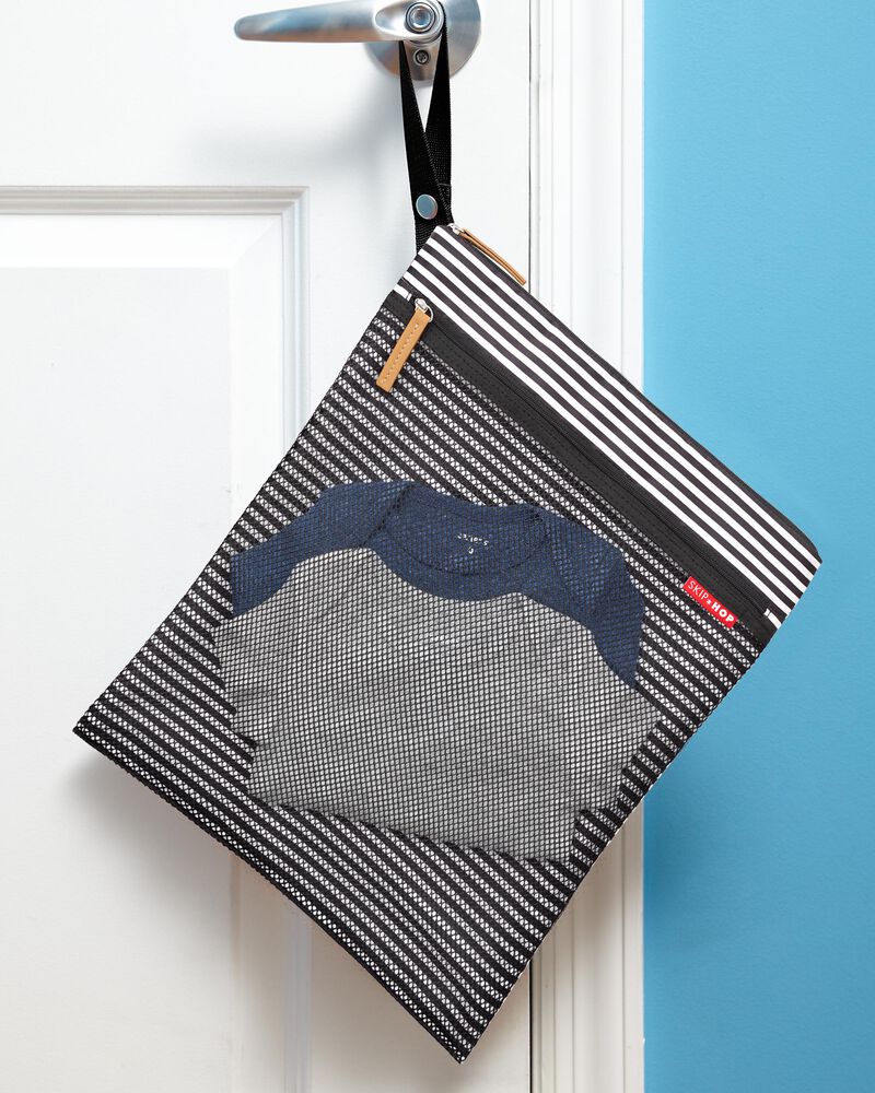 Skip Hop Grab & Go Wet/Dry Bag - Preto Listra Branca