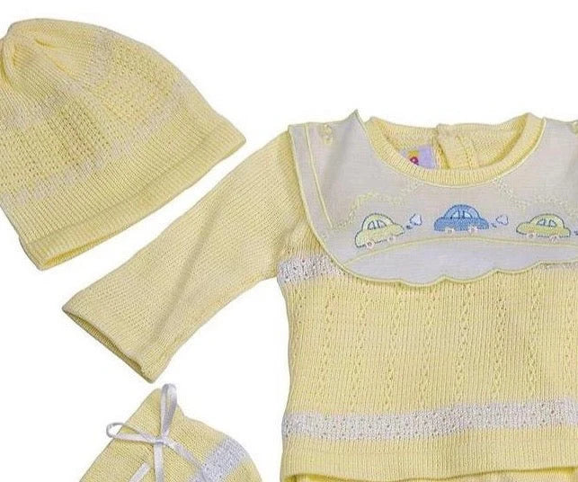 Karela Cars Knitted Boy Pant Set