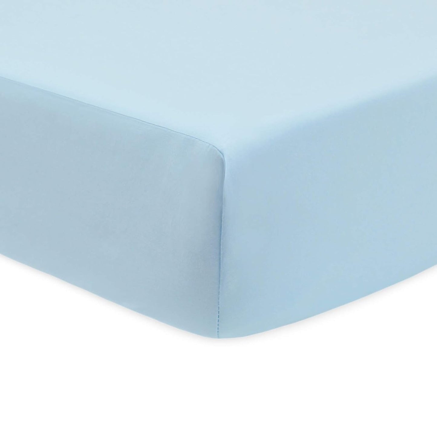 American Baby Cotton Percale Fitted Crib Sheet - Blue