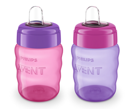 Avent My Easy Sippy Cup 9oz, 2 Pack - Pink & Purple