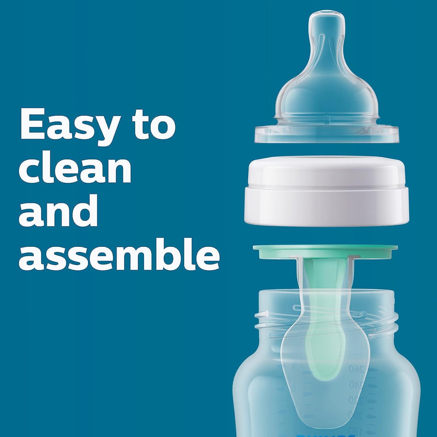 Avent Anti-Colic Baby Bottle with AirFree Vent 9oz, 3pk - Clear