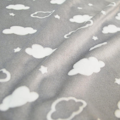American Baby 3D Heavenly Soft Chenille Sheets - Gray Cloud
