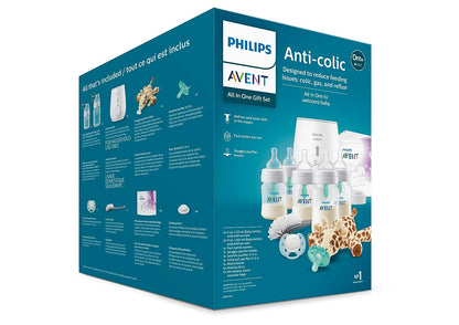 Avent Anti-Colic Baby Bottle with AirFree Vent - Essentials Gift Set