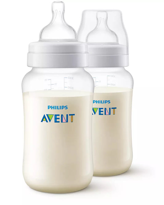 Avent Anti-Colic Baby Bottle 11oz, 2pk - Clear