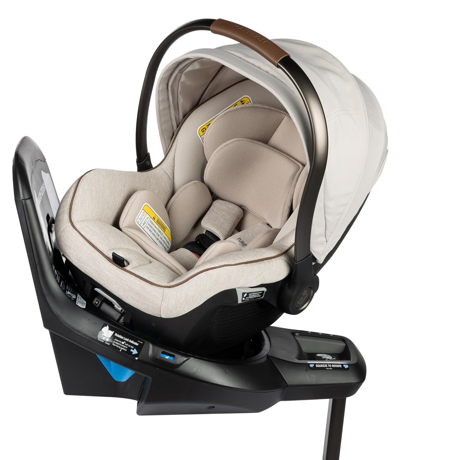maxi cosi front and rear car seat Maxi-Cosi Peri 180 Rotating Infant Car Seat, Desert Wonder