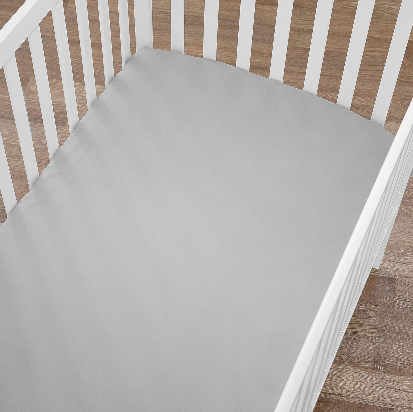 American Baby Supreme Cotton Jersey Crib Sheets - Gray
