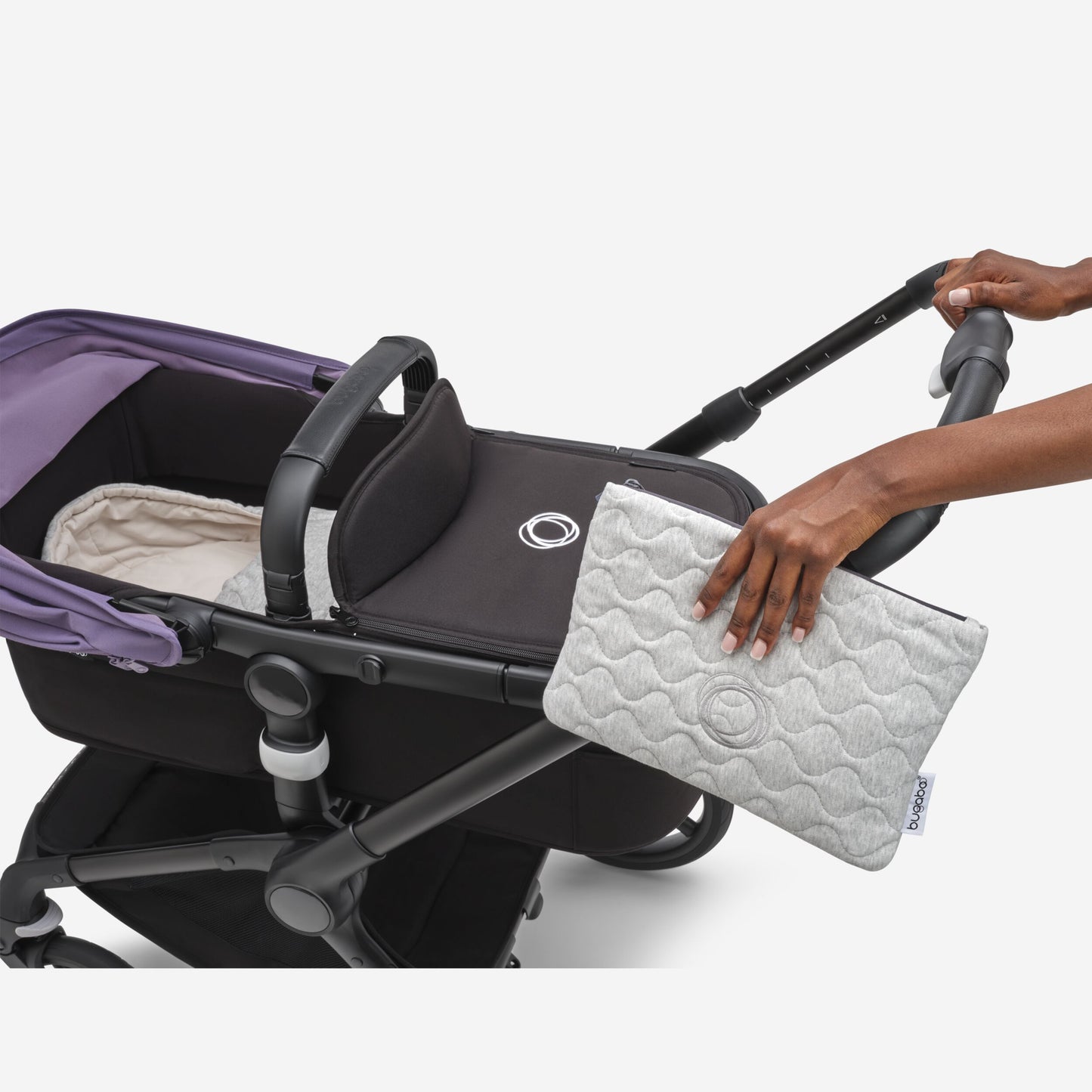 Bugaboo Changing Clutch RW Fabrics NA- Light Grey Melange