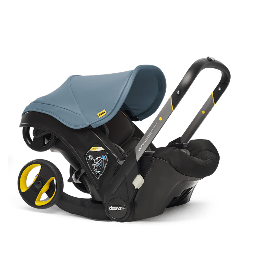 Blue doona car seat shop