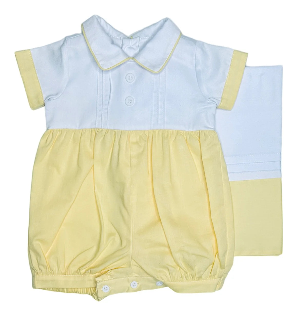 Karela Tim Romper, Yellow-White