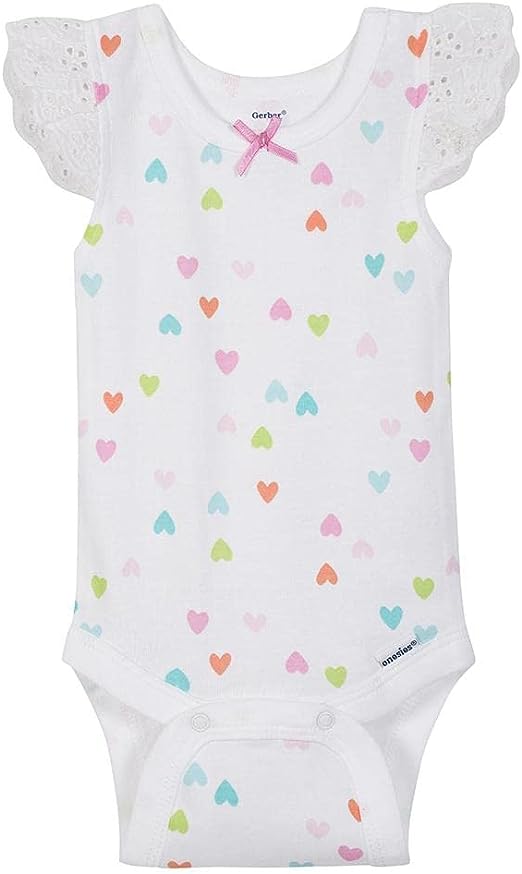 Gerber Nubes Pack de 4 Onesies® Sin Mangas Niña