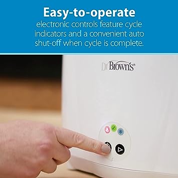 Esterilizador elétrico Deluxe do Dr. Brown com LED