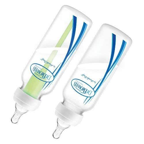 Brown's PP Options Frascos estreitos de 4 onças com estampa rosa, pacote com 3