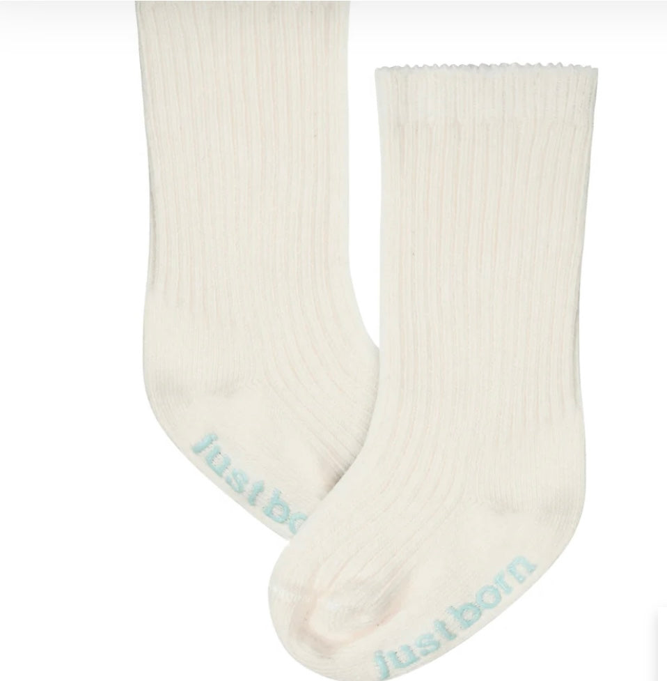 Just Born 6 Pack Baby Socks, Boy Blue