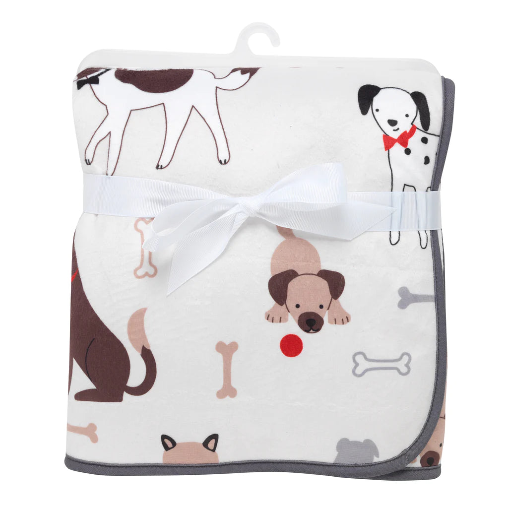 Lambs & Ivy Bow Wow Baby Blanket