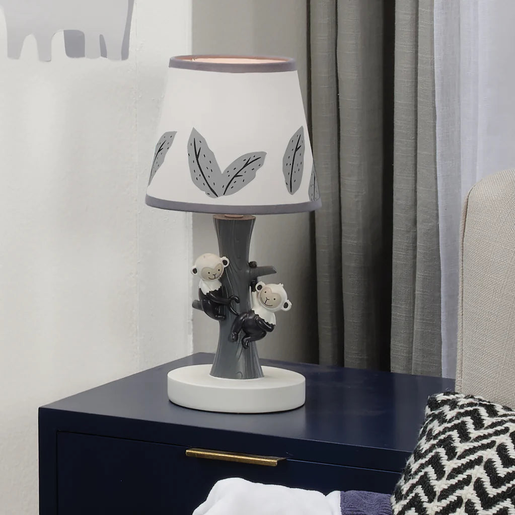 Lámpara de fiesta Jungle de Lambs & Ivy con pantalla y bombilla