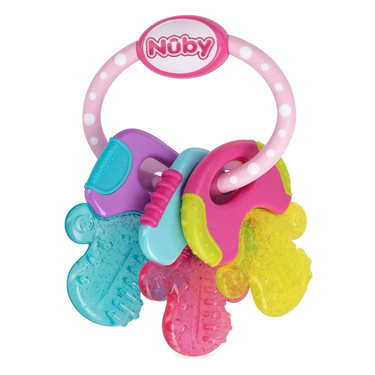 Nuby Ice Gel Mordedor Llaves - Rosa
