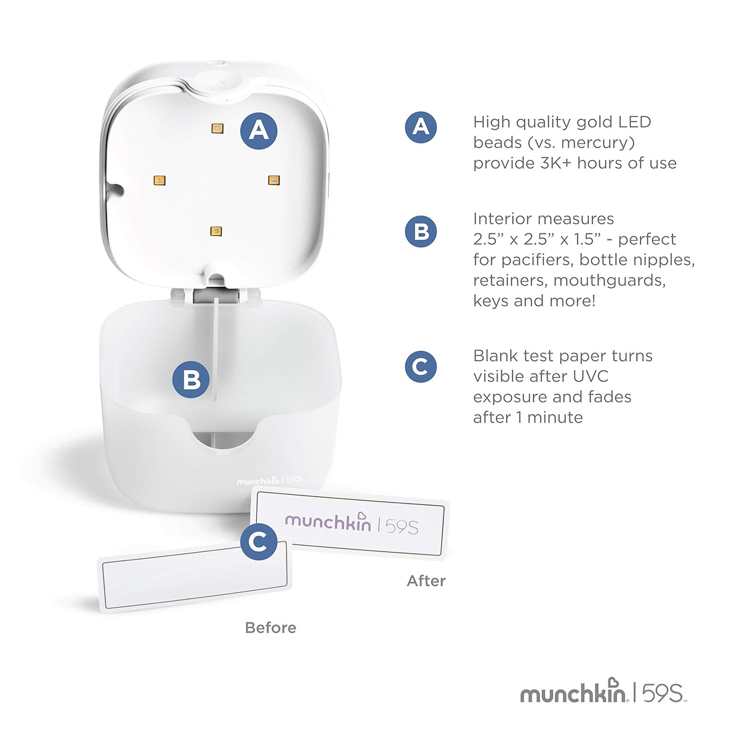 Esterilizador UV portátil Plus Munchkin® con batería recargable