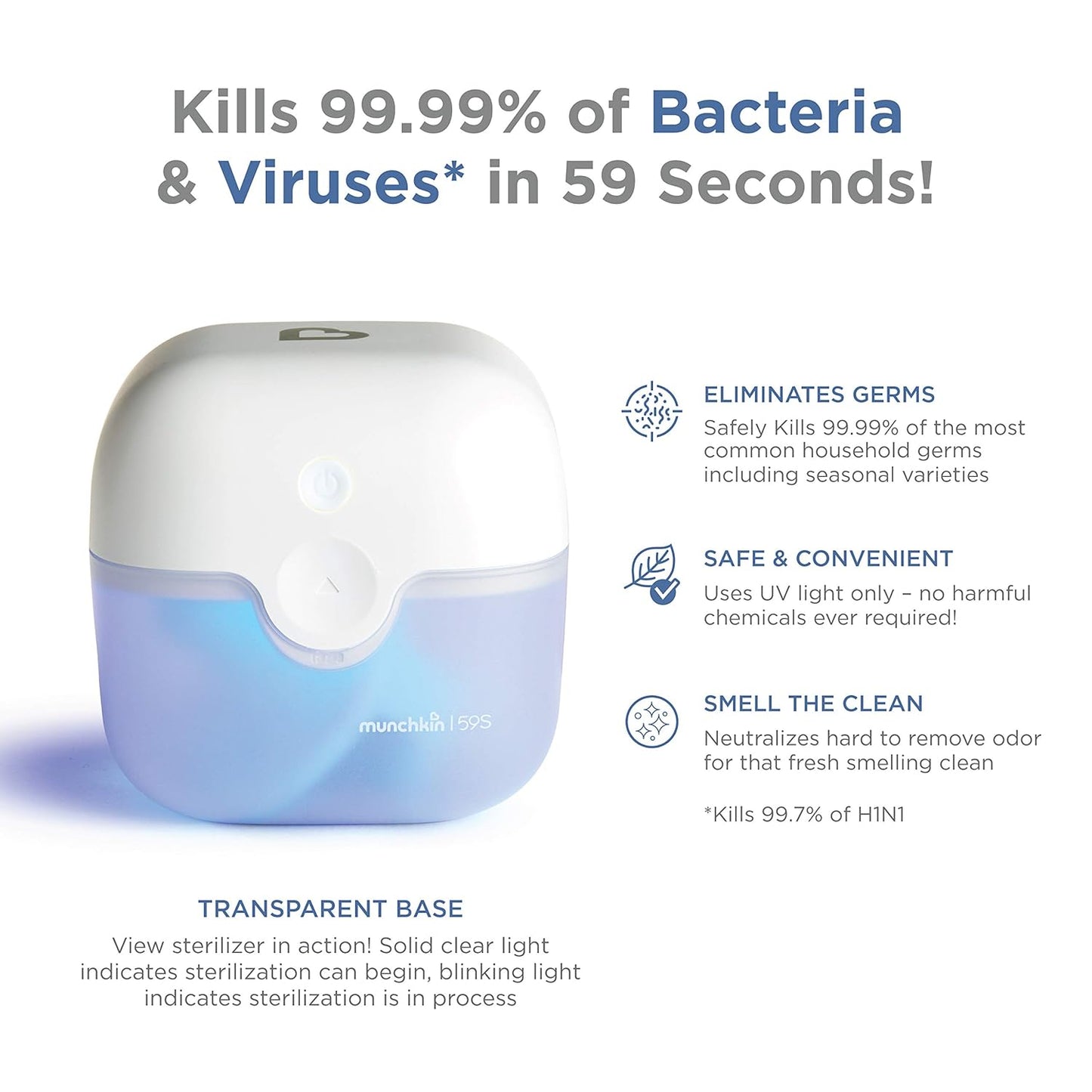 Esterilizador UV portátil Plus Munchkin® con batería recargable