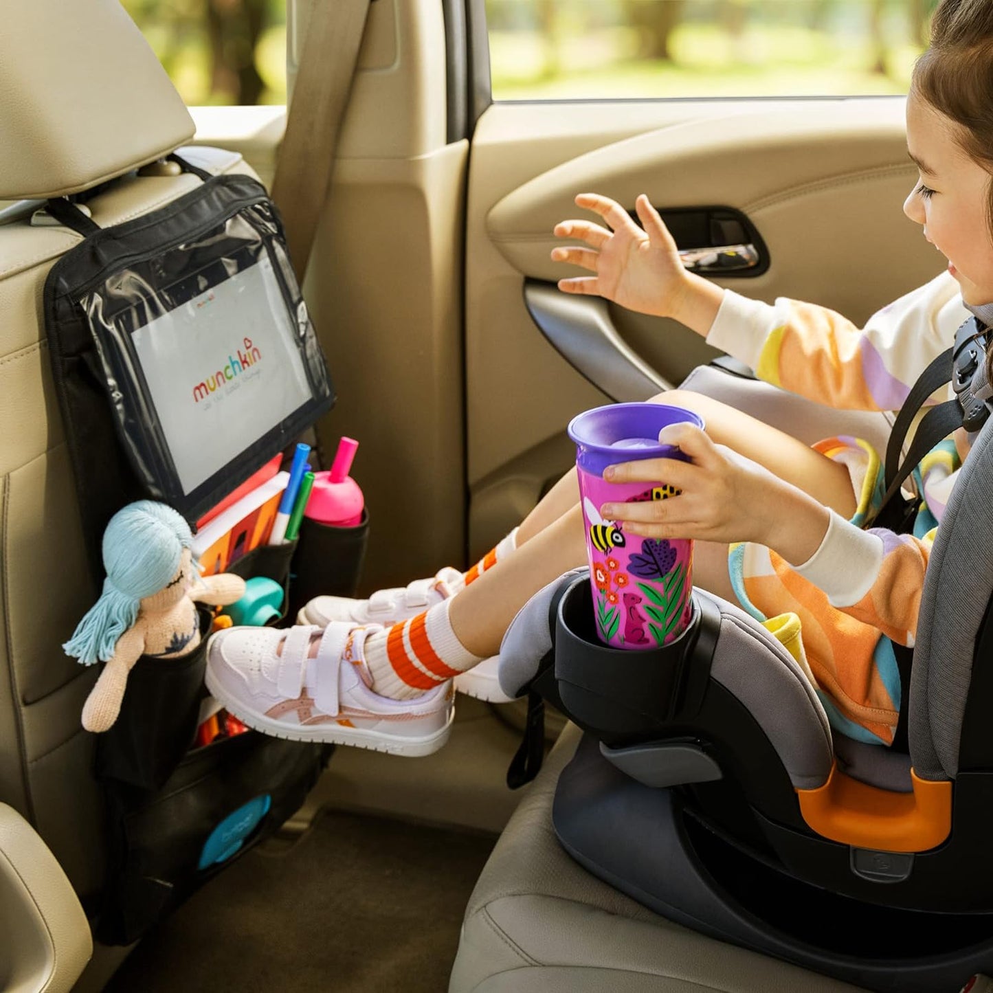 Brica® Car Backseat Organizer™ with Tablet Holder and Wipes Case
