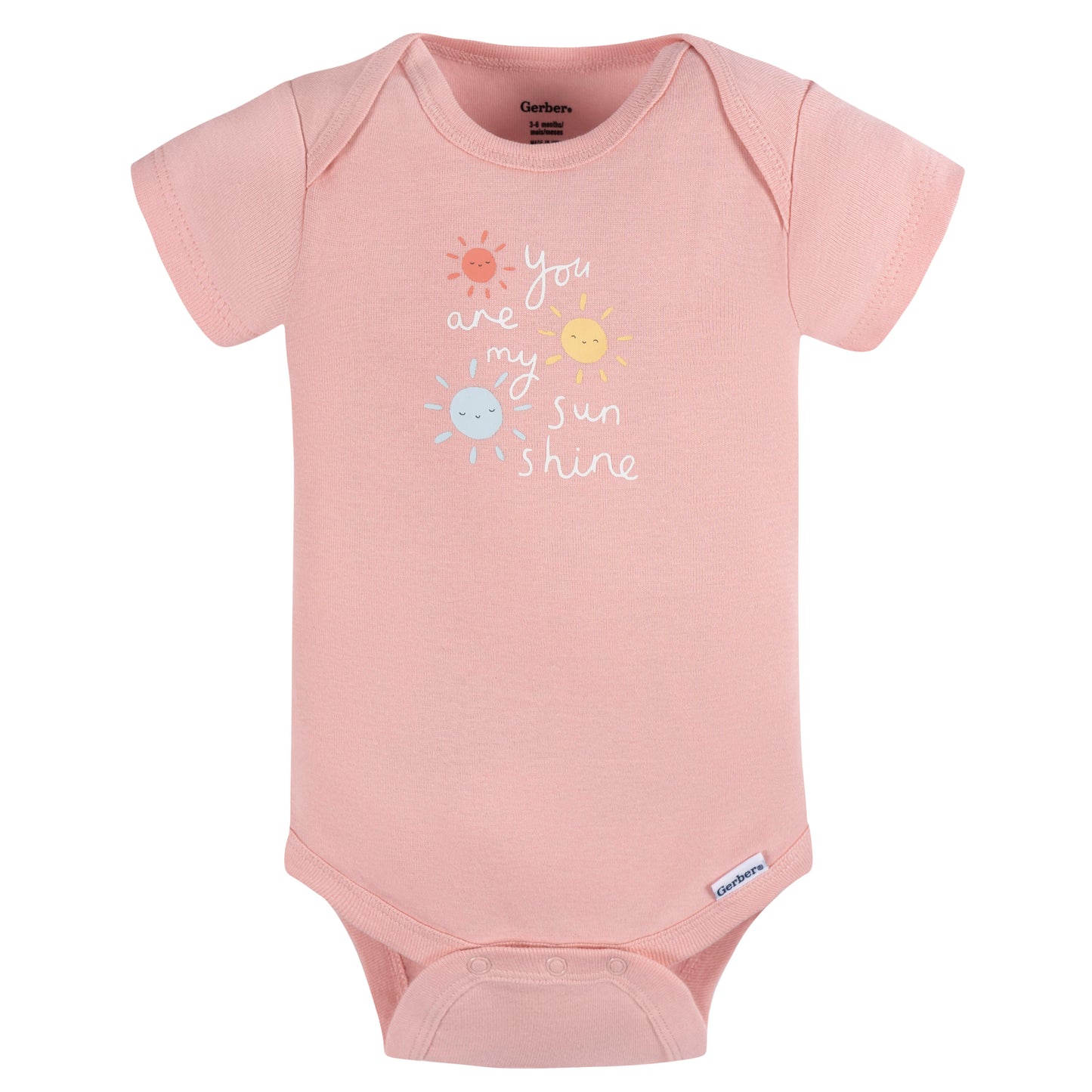 Gerber You Are My Sunshine  3 Pack Onesies-Girl