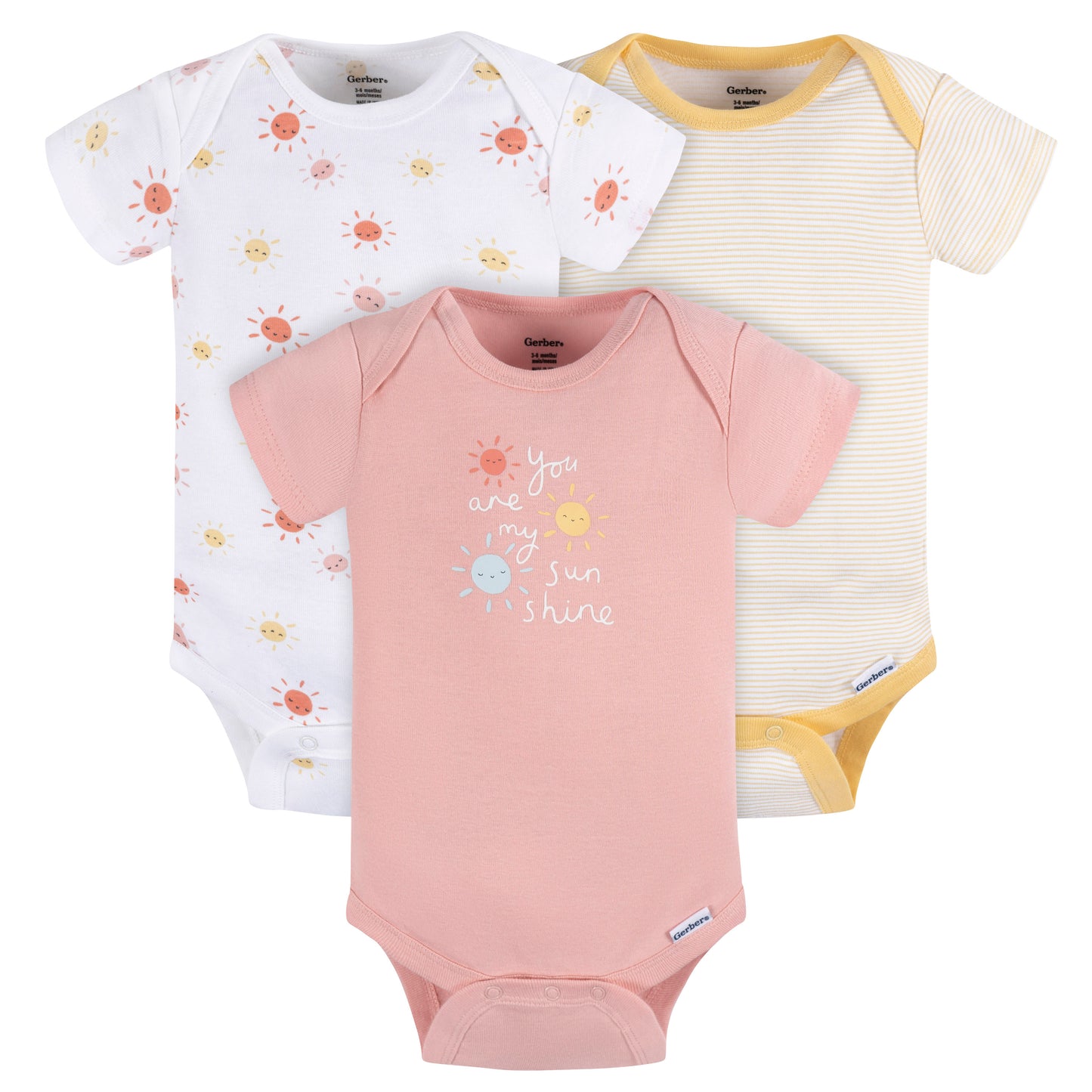 Gerber You Are My Sunshine  3 Pack Onesies-Girl