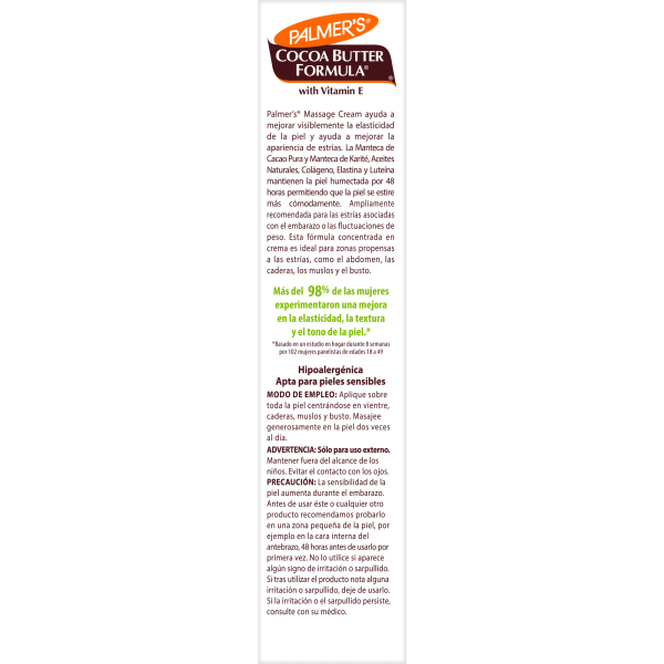 Palmer's Cocoa Butler Formula Crema de masaje para estrías
