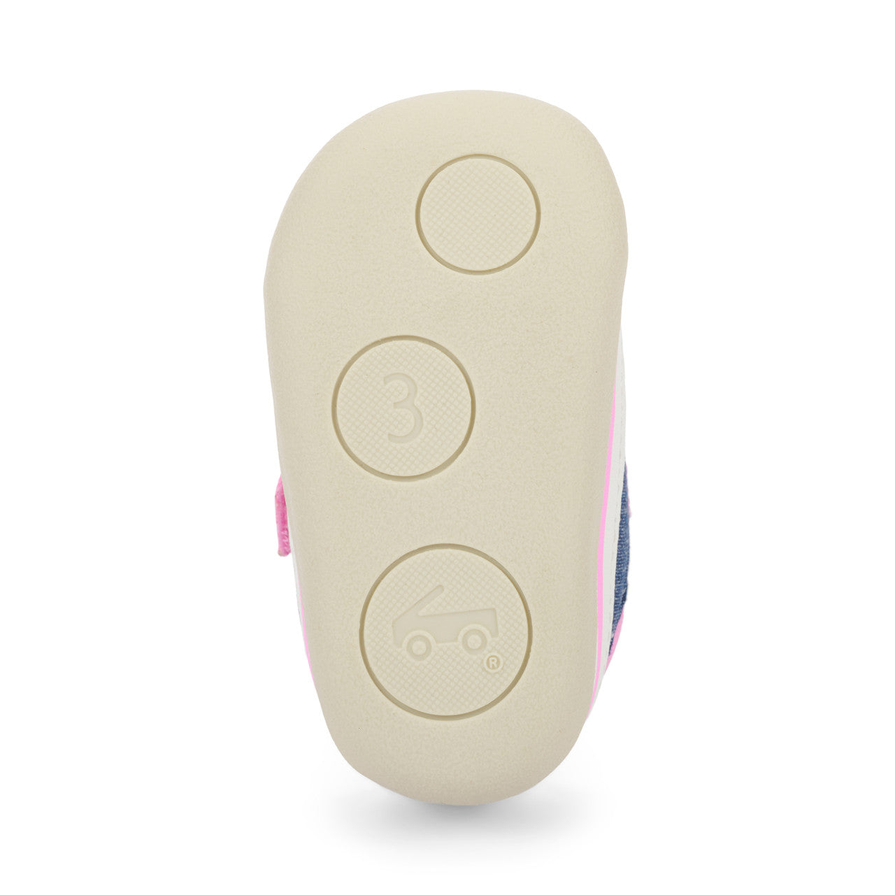 Stevie First Walker Shoes-Chambray Pink