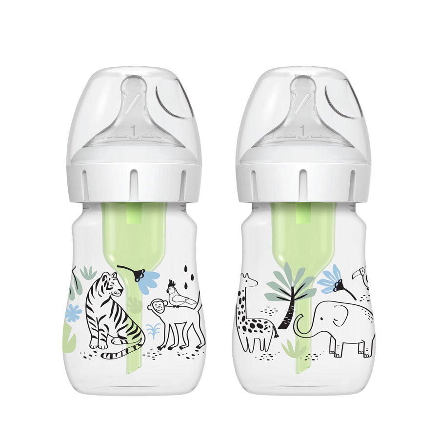 Dr. Brown’s Natural Flow® Wide-Neck Baby Bottle, 5oz, 2-Pack