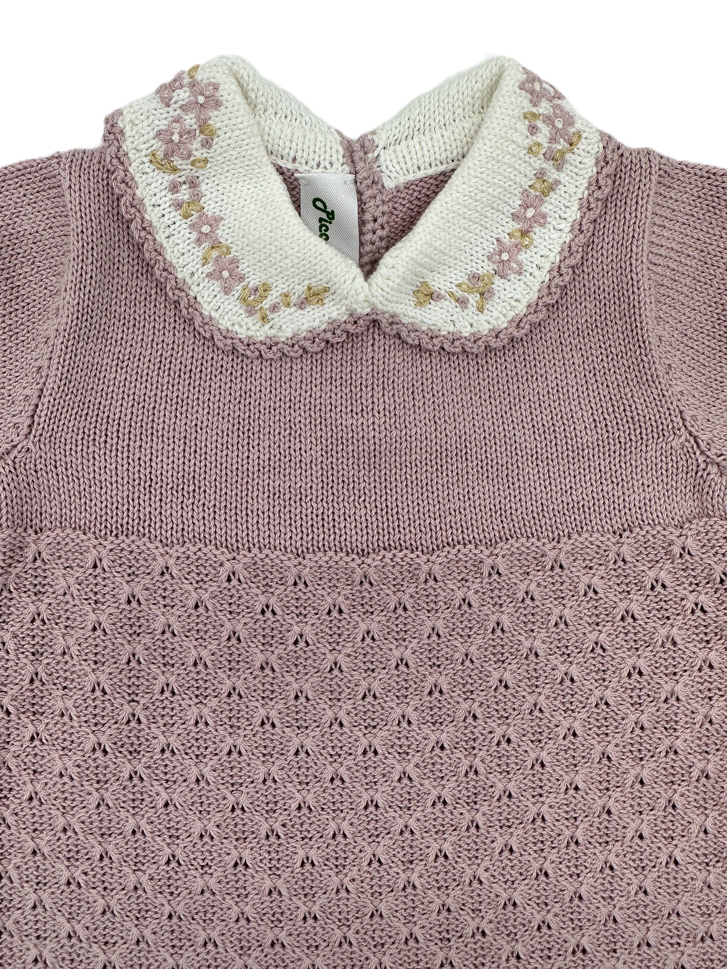 Kids World Girl Jasmin Coverall with Hat 0/3 Months, Palo Rosa