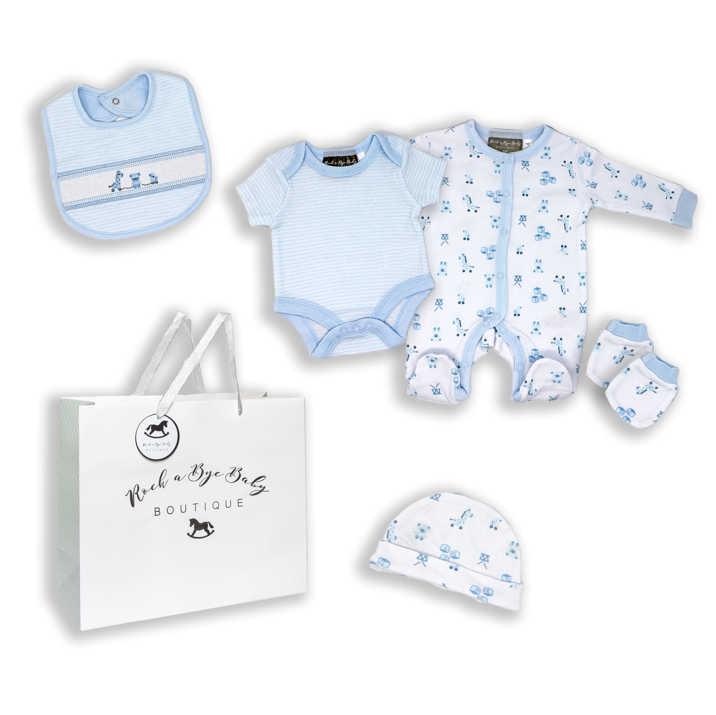Rose Textiles Boys 5-Piece Take Me Home Mesh Bag Set – idealbaby