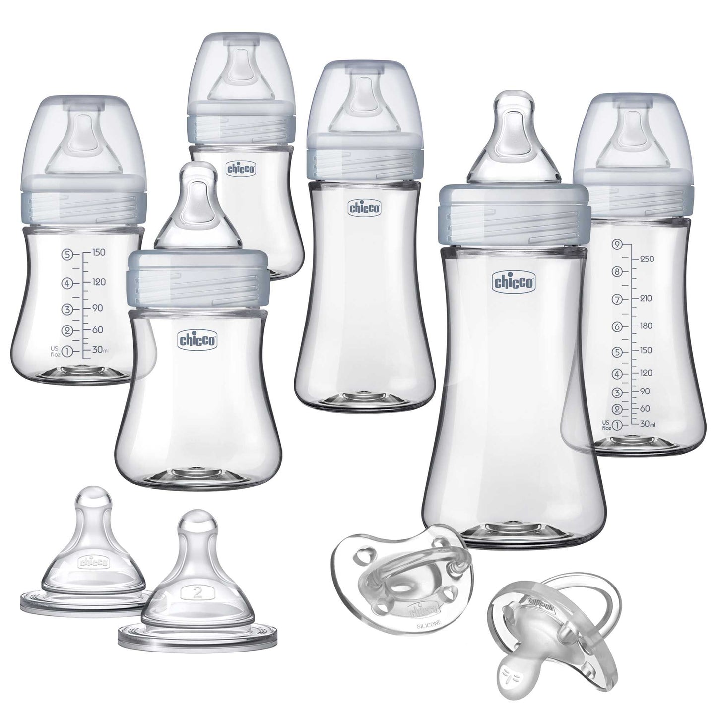 Chicco Duo Deluxe Hybrid Baby Bottle Starter Gift Set