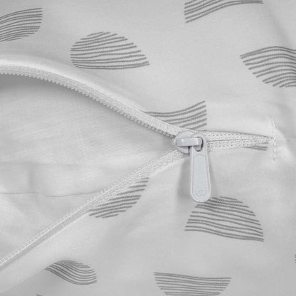 Almofada de dormir lateral de corpo inteiro Boppy, Mirage branco e cinza