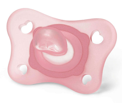 Chicco PhysioForma Mini Chupete Ortodóntico De Silicona 0-2 Meses, Paquete De 2