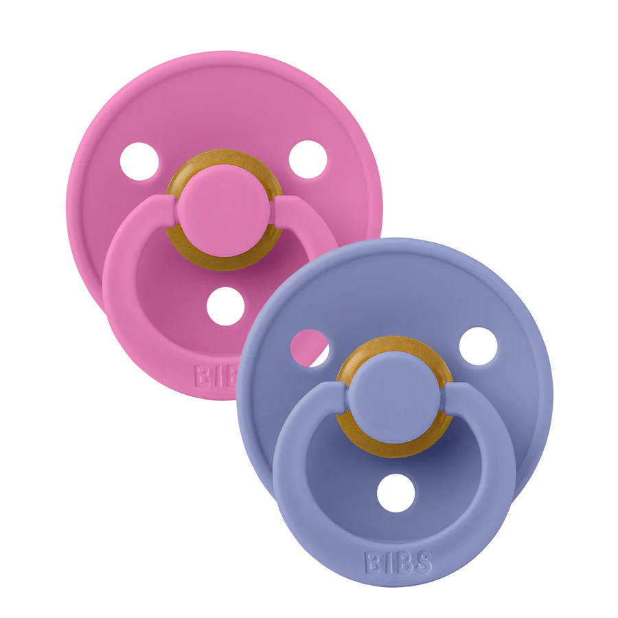 Bibs America Natural Rubber Latex Round 2 Pack Pacifier Stage 2