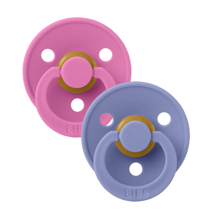 Bibs America Natural Rubber Latex Round 2 Pack Pacifier Stage 2