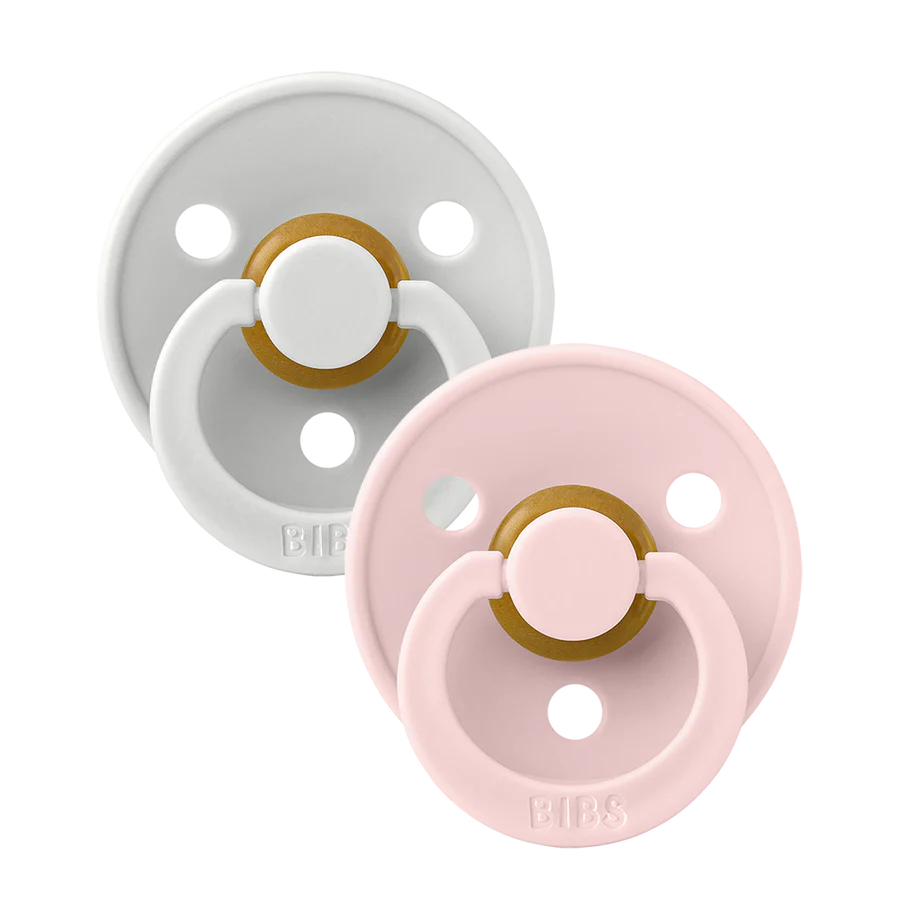 Bibs America Natural Rubber Latex Round 2 Pack Pacifier Stage 2