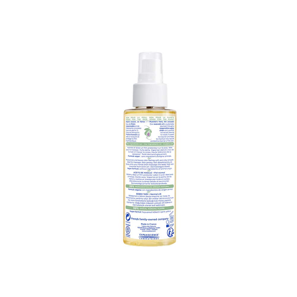 Aceite para bebé Mustela 3.4oz