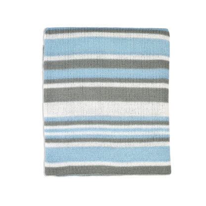 Terdertyme Strip Knit Blanket