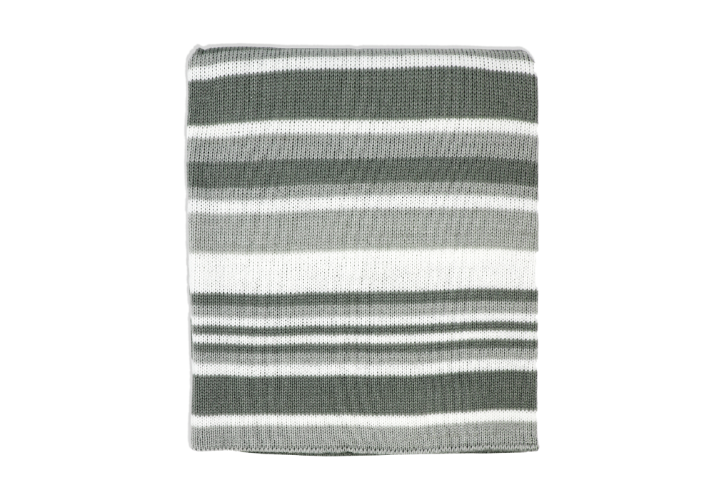 Terdertyme Strip Knit Blanket