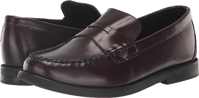 Florsheim Croquet Penny Loafer Boy Shoes - Burgundy