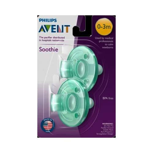 Chupeta Avent Soothie 0-3M, Pacote com 2 - Verde