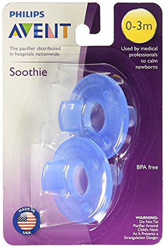 Avent Chupete Soothie 0-3M, paquete de 2 - Azul