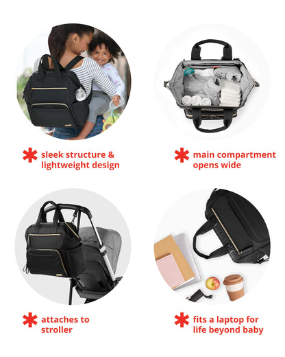 Skip Hop Mainframe Wide Open Backpack Diaper Bag