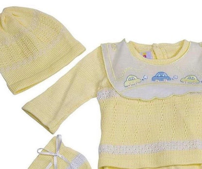 Karela Cars Knitted Boy Pant Set