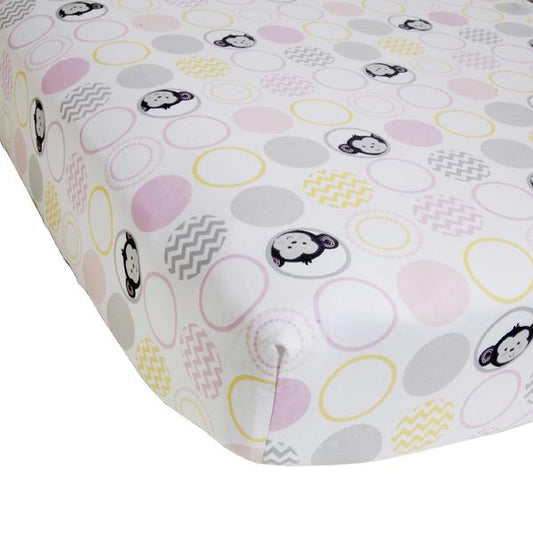 Lambs & Ivy Pinkie Fitted Crib Sheet