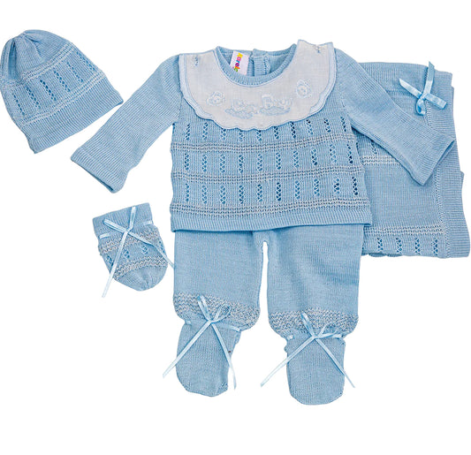 Karela Boy Bebe Knitted Set - Newborn