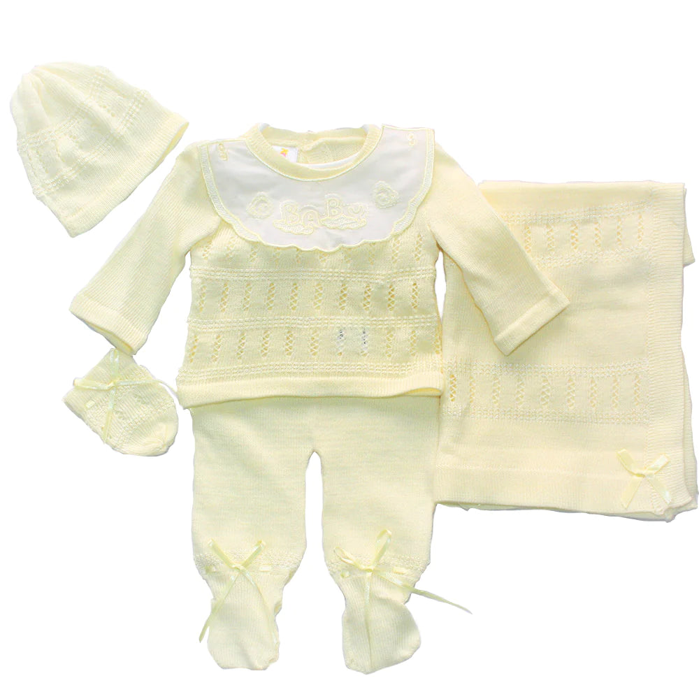 Karela Boy Bebe Knitted Set - Newborn