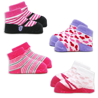 Tendertyme 4 Pack Baby Socks