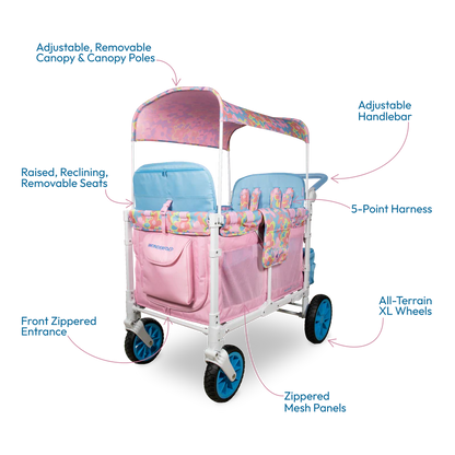 Wonderfold W4 Petal Pop Stroller Wagon (Limited Edition)